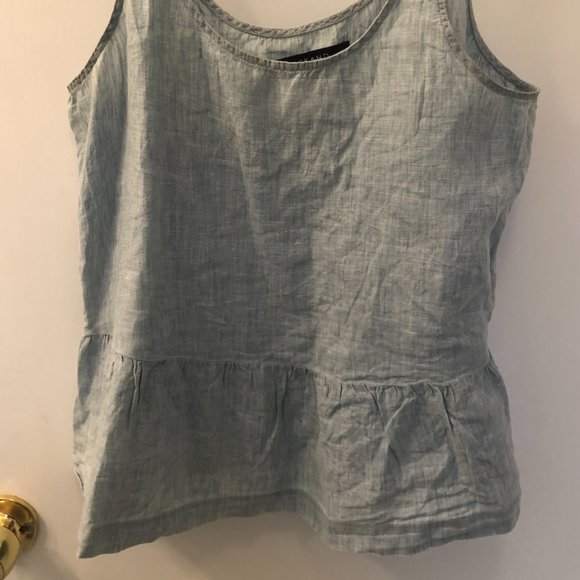 J Brand Liat Linen Peplum Tank - Picture 4 of 4